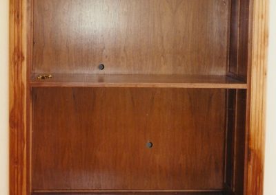 Built-in Walnut & Birds Maple Cabinet