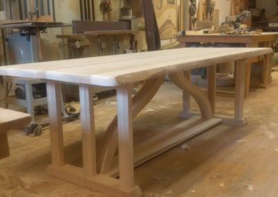 Dining Table In Curly Elm