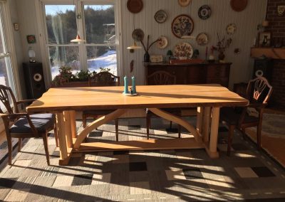 Elm Dining Table in client's home