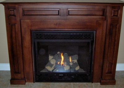 Stained Maple Fireplace