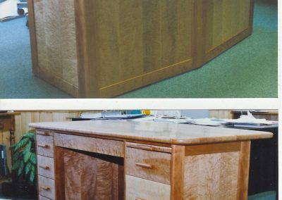 Birds Eye Maple and Cherry Desk